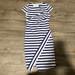 Blue & white stripped dress